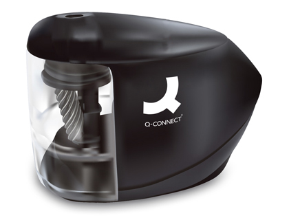 SACAPUNTAS Q-CONNECT KF-18571 ELECTRICO DE SOBREMESA ADAPTADOR/PILAS AA AFILA MUELADIAMETROS 6,5 A 8 MM